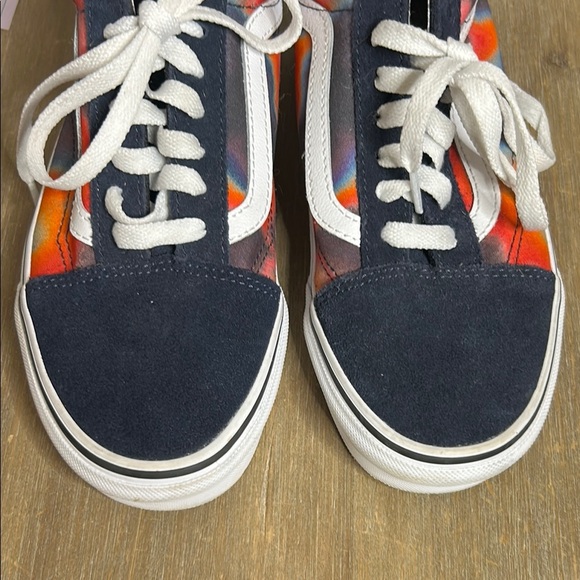 Vans Old Skool Dark Aura Black Red Skateboarding Low Cut Sneaker Shoes Women 7 - Picture 2 of 13